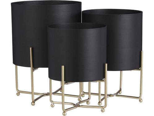 Mica Decorations Aries - Bloempot op Standaard - Set van 3, Huis en Inrichting, Woonaccessoires | Overige, Nieuw, Verzenden