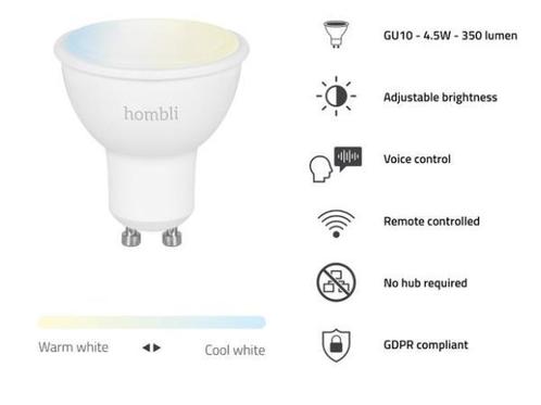 Veiling - Hombli Slimme verlichting - WiFi-lamp, Huis en Inrichting, Lampen | Losse lampen