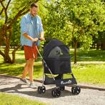 Hondenbuggy – PetRide - Opvouwbaar en comfortabel – Zwart, Ophalen of Verzenden, Nieuw