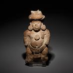 Maya, Jaina-eiland Terracotta Figuur van een dwerg. 600-900, Verzamelen