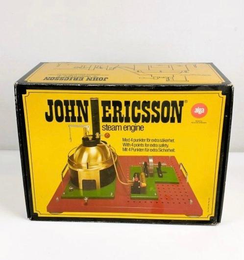 Stoommachine - AB ALGA - Metaal - 1970-1980 - John Ericsson, Antiek en Kunst, Antiek | Speelgoed