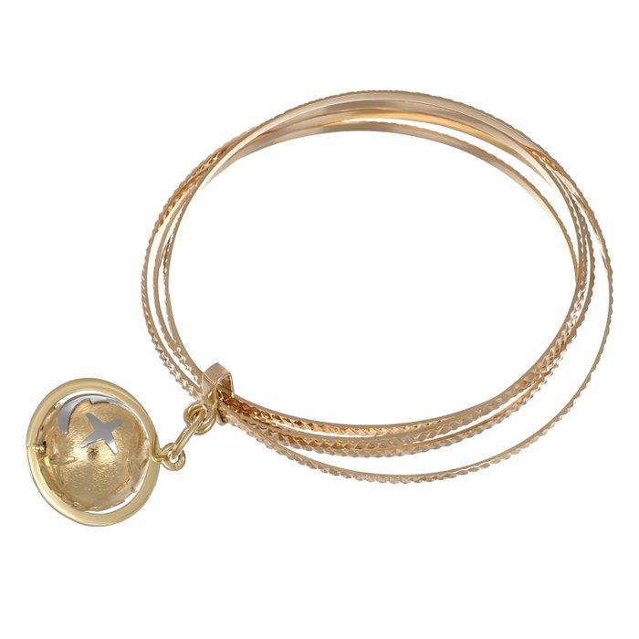 Armband - 18 karaat Geel goud, Witgoud, Handtassen en Accessoires, Armbanden