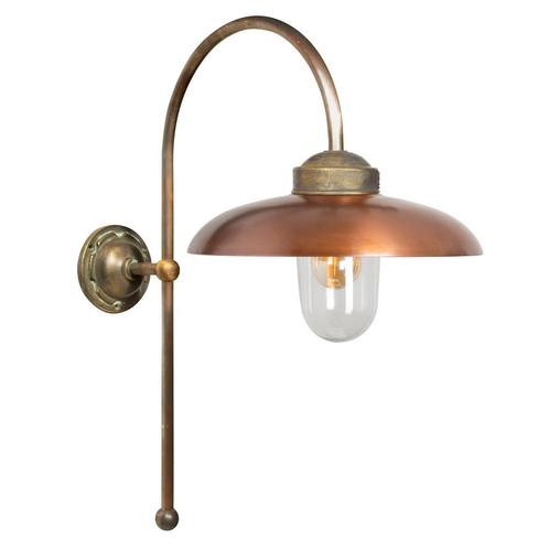 Stal- & Boerderijlampen Saint Tropez L Muurlamp Brons, Tuin en Terras, Buitenverlichting, Verzenden