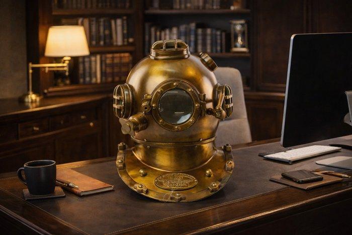 Duikhelm - Metaal - XL - Duikhelm, Antiek en Kunst, Kunst | Designobjecten