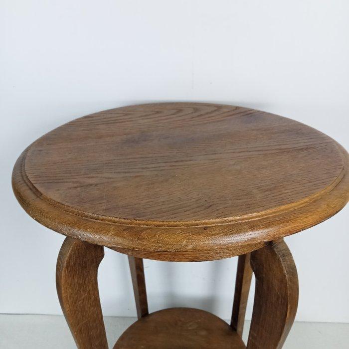 Bijzettafel - Piëdestal / plantentafel - Eik - Amsterdamse, Antiquités & Art, Curiosités & Brocante