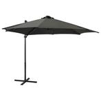 vidaXL Zweefparasol met paal en LED-verlichting 300 cm, Tuin en Terras, Verzenden, Nieuw
