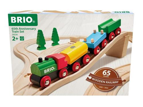 BRIO Classic - Treinset 65 jaar jubileumeditie | 32-delige, Huis en Inrichting, Woonaccessoires | Overige, Nieuw, Verzenden