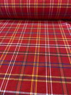 Exclusieve Schotse tartanstof, geverfd in garen,