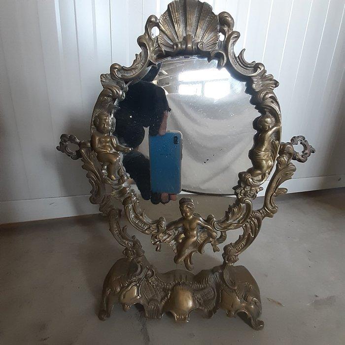 Tafelspiegel - Messing, Brons - 35 cm, Antiek en Kunst, Curiosa en Brocante
