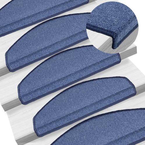 vidaXL 15 st Trapmatten 65x24x4 cm blauw, Doe-het-zelf en Bouw, Ladders en Trappen, Nieuw, Verzenden