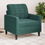 vidaXL Fauteuil 60 cm fluweel donkergroen, Huis en Inrichting, Zetels | Zetels, Verzenden, Nieuw