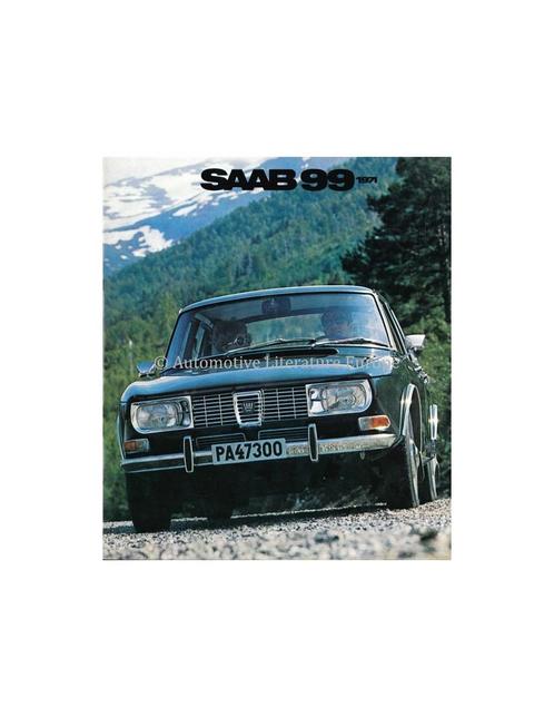 1971 SAAB 99 BROCHURE NEDERLANDS, Livres, Autos | Brochures & Magazines