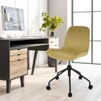 Bureaustoel velvet olijf groen | Draaibaar | Aanbieding, Nieuw, Stof, Modern/Scandinavisch, Eén