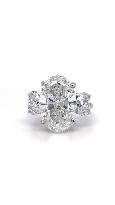 Verlovingsring - 14 karaat Witgoud - 9.81ct. tw. Diamant, Handtassen en Accessoires, Antieke sieraden