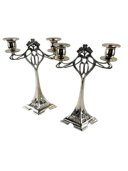 Kaarsenhouder (2) - Brons, Antiek en Kunst, Kunst | Designobjecten