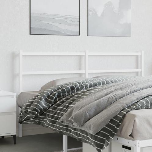 vidaXL Tête de lit métal blanc 150 cm, Huis en Inrichting, Slaapkamer | Bedden, Verzenden
