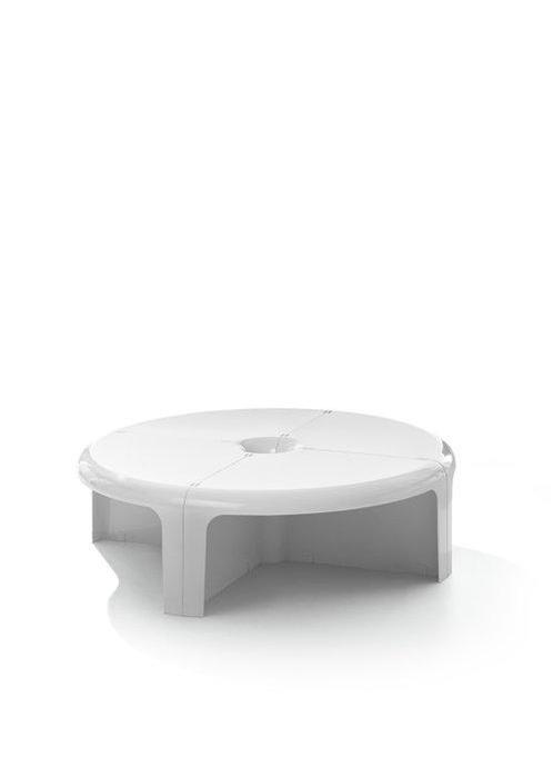 B-Line - Rodolfo Bonetto - Table basse - 4/4 - Blanc de noix, Antiek en Kunst, Antiek | Meubels | Stoelen en Sofa's