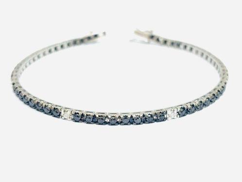 Bracelet de tennis - 18 carats Or blanc - 3.45ct. tw., Handtassen en Accessoires, Antieke sieraden