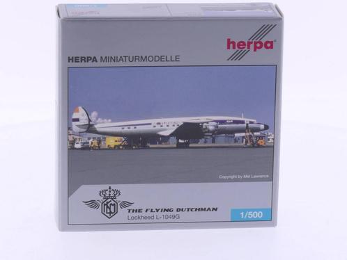 Schaal 1:500 Herpa 504928 KLM Lockheed L-1049G The Flyin..., Hobby en Vrije tijd, Modelbouw | Vliegtuigen en Helikopters, Gebruikt