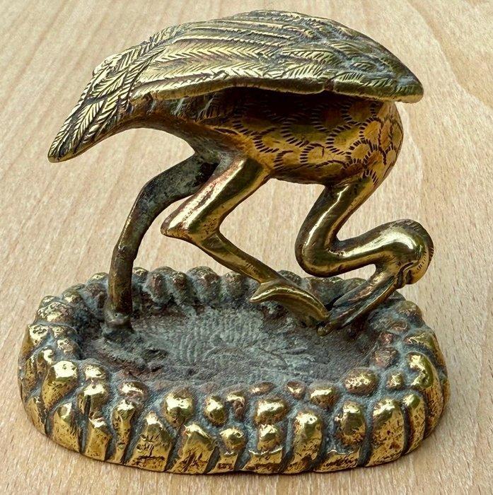 Antieke Indiase messing ooievaar - Messing - India - Begin, Antiek en Kunst, Kunst | Niet-Westerse kunst