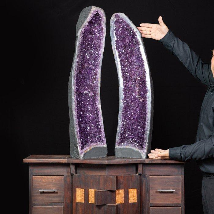 Extra Kwaliteit Amethist Kathedralen - Reusachtige, Verzamelen, Mineralen en Fossielen