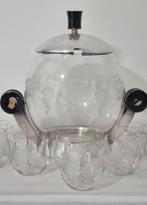 Wmf - Schotel (11) - Glas - Ponczarka en 10 glazen