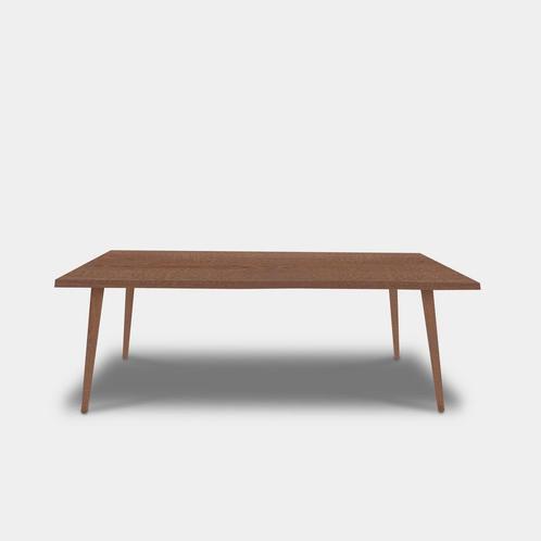 Tafel Boomstam Eikenhout  Konisch  220x100, Huis en Inrichting, Tafels | Eettafels