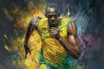 Canvas Fit - Alberto Ricardo - Usain Bolt, la estrella de, Nieuw