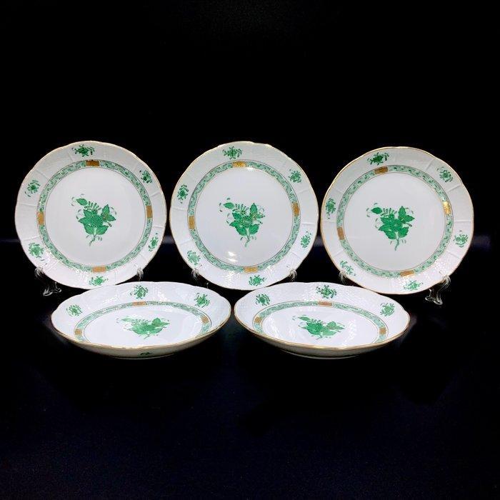 Herend - Set of 5 Salad Bowls/Plates (17,5 cm) - Chinese, Antiek en Kunst, Antiek | Meubels | Tafels