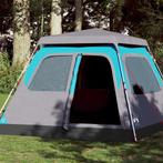 vidaXL Koepeltent 4-persoons snelontgrendeling blauw, Caravans en Kamperen, Verzenden, Nieuw