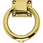 Intersteel Deurklopper rond 107 mm Messing ongelakt, Ophalen of Verzenden, Nieuw