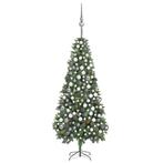 vidaXL Kunstkerstboom met verlichting kerstballen, Verzenden