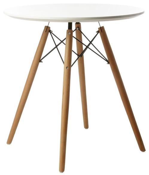 Bijzettafel Dowel Coffee table Ø 70cm. wit, Huis en Inrichting, Tafels | Bijzettafels, Nieuw, Verzenden