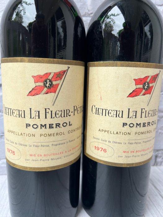 1976 Chateau La Fleur-Petrus - Pomerol - 2 Flessen (0.75, Verzamelen, Wijnen