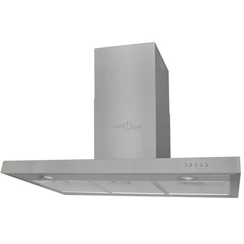 vidaXL Afzuigkap plat 900 mm roestvrij staal, Elektronische apparatuur, Afzuigkappen, Nieuw, Verzenden