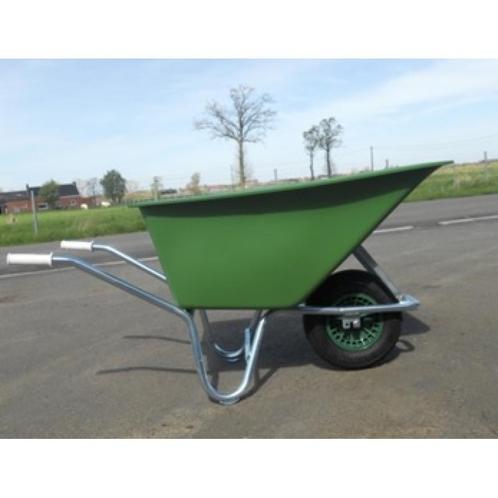Kruiwagen kunststof bak 160liter lichte uitvoering met, Tuin en Terras, Kruiwagens