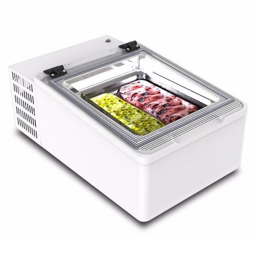 Schepijsvitrine | MINI CREAM | Energiezuinig | Wit | 2x 5L, Zakelijke goederen, Horeca | Keukenapparatuur, Nieuw in verpakking