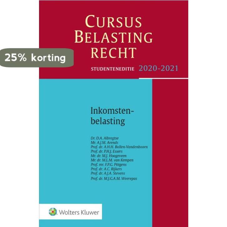 Cursus Belastingrecht Inkomstenbelasting 2020-2021, Boeken, Wetenschap, Zo goed als nieuw, Verzenden