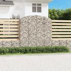 vidaXL Schanskorf gewelfd 200x50x200/220 cm gegalvaniseerd, Tuin en Terras, Verzenden, Nieuw