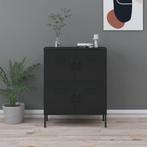vidaXL Opbergkast 80x35x101,5 cm staal zwart, Verzenden, Nieuw