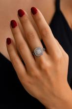 Bague - 14 carats Or blanc - 1.06ct. tw. Diamant (Naturelle)