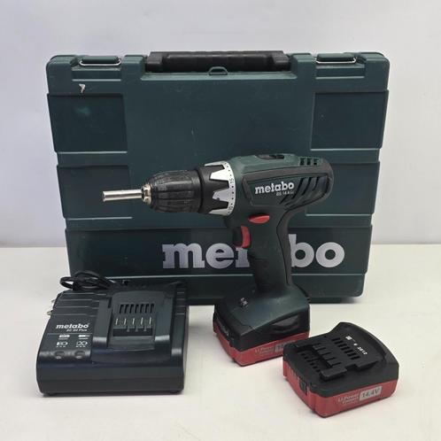 Metabo BS 14,4LI Accu Boormachine set in koffer| Nette Staat, Doe-het-zelf en Bouw, Gereedschap | Boormachines, Nieuw, Ophalen of Verzenden