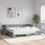 vidaXL Slaapbank met onderschuifbed 90x190 cm stof, Huis en Inrichting, Verzenden, Nieuw