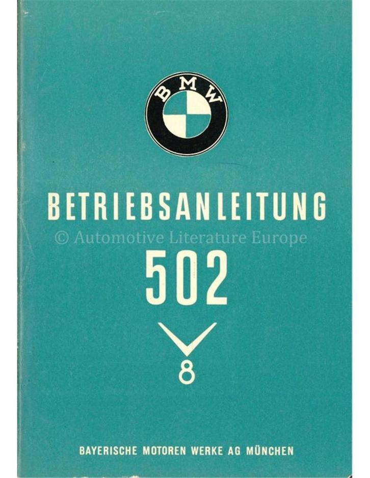 1954 BMW 502 V8 INSTRUCTIEBOEKJE DUITS, Auto diversen, Handleidingen en Instructieboekjes, Ophalen of Verzenden