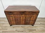 Commode - Commode Art Deco van mahonieburl met gelakte