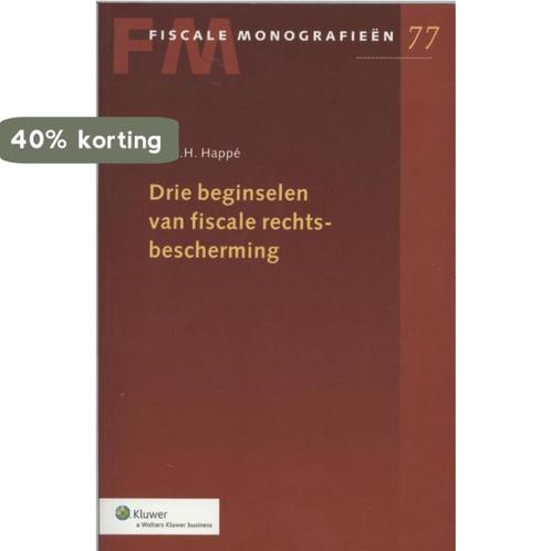 Drie beginselen van fiscale rechtsbescherming / Fiscale, Boeken, Wetenschap, Zo goed als nieuw, Verzenden