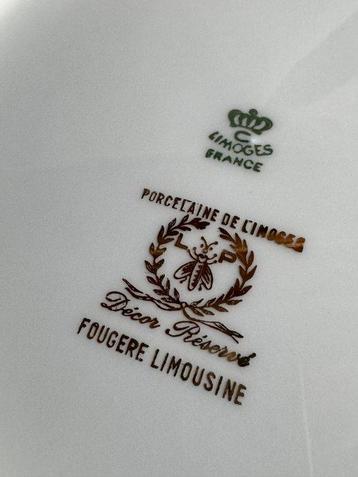 Véritable LIMOGES - FOUGERE LIMOUSINE - Serveerset voor vis beschikbaar voor biedingen