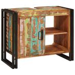 vidaXL Wastafelonderkast met de deur Massief gerecycled hout, Huis en Inrichting, Verzenden, Nieuw