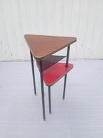 Kabinet - ijzer, hout en fineer - Mobiele kast vintage, Antiek en Kunst