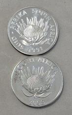 Zuid-Afrika. 1 Rand 1991 Nursing 100th + 2008 Mahatma Gandhi